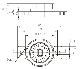 阻尼齒輪 圖紙HCL-46