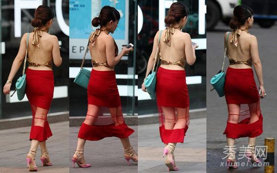从街拍看潮流 北京成都美女穿衣大不同